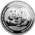 1 Unze Silbermünze China Panda 2009 - Jubiläumsausgabe