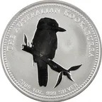 2 Unzen Silbermünze Australien Kookaburra 2005