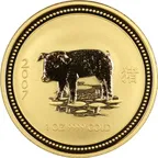 1/2 Unze Goldmünze Australien Lunar I Schwein 2007