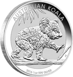 1 Unze Silbermünze Australien Koala 2016
