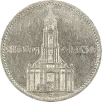2 Reichsmark Silber Münze Garnisonkirche mit Jahr