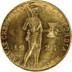 1 Dukat Goldmünze Niederlande