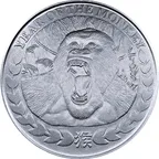 1 Unze Silbermünze Somaliland Affe 2016