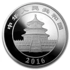 1 Kilogramm Silbermünze China Panda 2016 proof