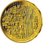 1/2 Unze Goldmünze - 100 Euro Regensburg 2016 (F)