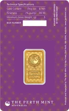 5 Gramm Goldbarren Perth Mint - Lakshmi