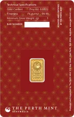 1 Gramm Goldbarren Perth Mint - Lakshmi