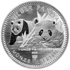 1 Unze Silber Panda 2016 Münze Berlin Round