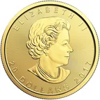 1/2 Unze Goldmünze Maple Leaf