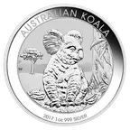 1 Unze Silbermünze Australien Koala 2017