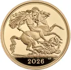 Sovereign King Charles 2027 Goldmünzen - polierte Platte - Five-Coin-Set