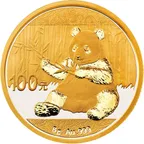 8 Gramm Goldmünze China Panda 2017