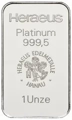 31,1 Gramm Platinbarren Heraeus