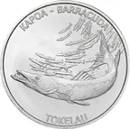 1 Unze Silbermünze Tokelau Barracuda 2017