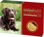 1 Unze Goldmünze Australien Lunar II Hund 2018 - polierte Platte