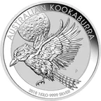 1 Kilogramm Silbermünze Australien Kookaburra 2018