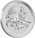 1 Unze Silbermünze Australien Lunar II Hund 2018