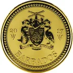 1 Unze Goldmünze Barbados Trident 2017
