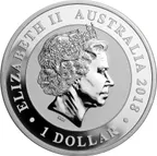 1 Unze Silbermünze Australien Schwan 2018