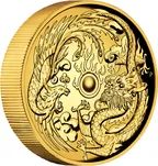 2 Unzen Goldmünze Australien Drache & Phönix 2017 - High Relief - polierte Platte