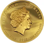 2 Unzen Goldmünze Australien Drache & Tiger 2018 - High Relief - polierte Platte