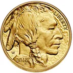1 Unze Goldmünze American Buffalo 2019 polierte Platte