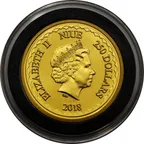 1 Unze Goldmünze Niue Double Dragon 2018