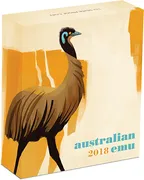 1 Unze Silbermünze Australien Emu 2018 - polierte Platte