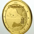 1 Unze Goldmünze EC8 Dominica - The Nature Isle 2018
