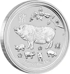 1 Unze Silbermünze Australien Lunar II Schwein 2019