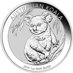 1 Unze Silbermünze Australien Koala 2019