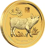 1 Unze Goldmünze Australien Lunar II Schwein 2019