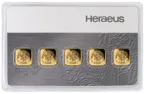 5 Gramm Goldbarren Heraeus Multicard