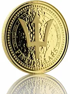 1 Unze Goldmünze Barbados Trident 2018