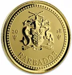 1 Unze Goldmünze Barbados Trident 2018