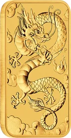 1 Unze Goldmünze Perth Mint - Rectangular Dragon 2019