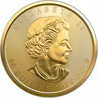 1 Unze Goldmünze Maple Leaf - Jubiläum 40 Jahre 2019