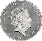 10 Unzen Silbermünze Großbritannien Valiant 2019