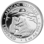 1 Unze Silbermünze Somalia African Wildlife Leopard 2019