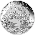 1 Unze Silbermünze Australien Emu 2019