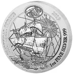 1 Unze Silbermünze Ruanda Nautical Serie - 500 Jahre Victoria 2019