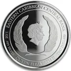 1 Unze Silbermünze EC8 Antigua & Barbuda - Rum Runner 2019 - coloriert