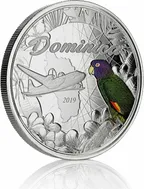 1 Unze Silbermünze EC8 Dominica - The Nature Isle 2019 - coloriert