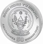 1 Unze Silbermünze Ruanda Lunar Ochse 2021
