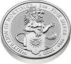 2 Unzen Silbermünze Queens Beasts White Lion 2020