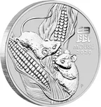 1/2 Unze Silbermünze Australien Lunar III Maus 2020