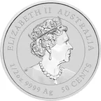 1/2 Unze Silbermünze Australien Lunar III Maus 2020