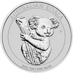 1 Kilogramm Silbermünze Australien Koala 2020