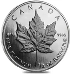 1/2 Unze Platinmünze Maple Leaf