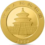 15 Gramm Goldmünze China Panda 2020